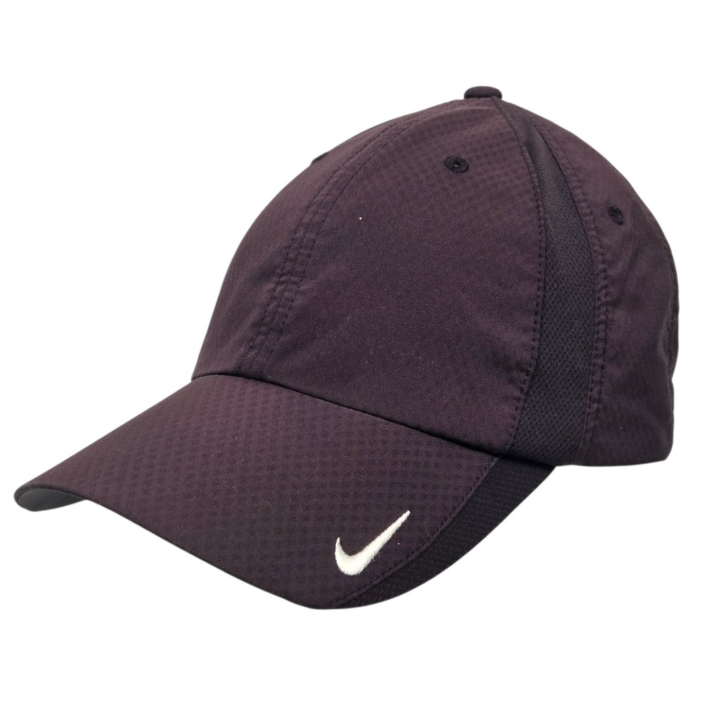 Nike 7 Panel Golf Hat Mens Purple Russell Investments Embroidered Adjustable Cap